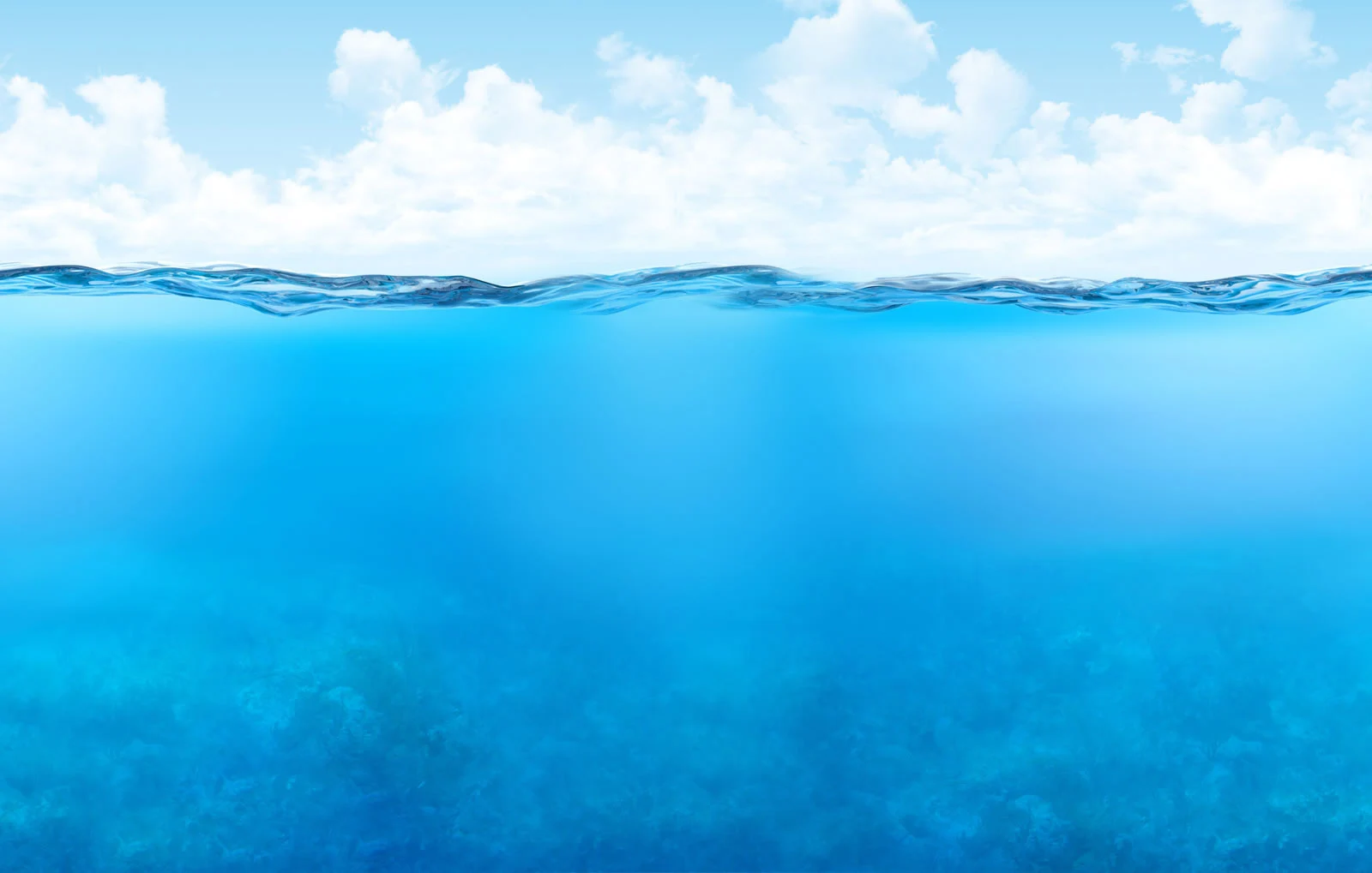 Blue Caribbean water and a sunlit sky, from the original site